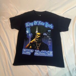 Pop smoke King of New York black T-shirt, men’s medium Rap Tee